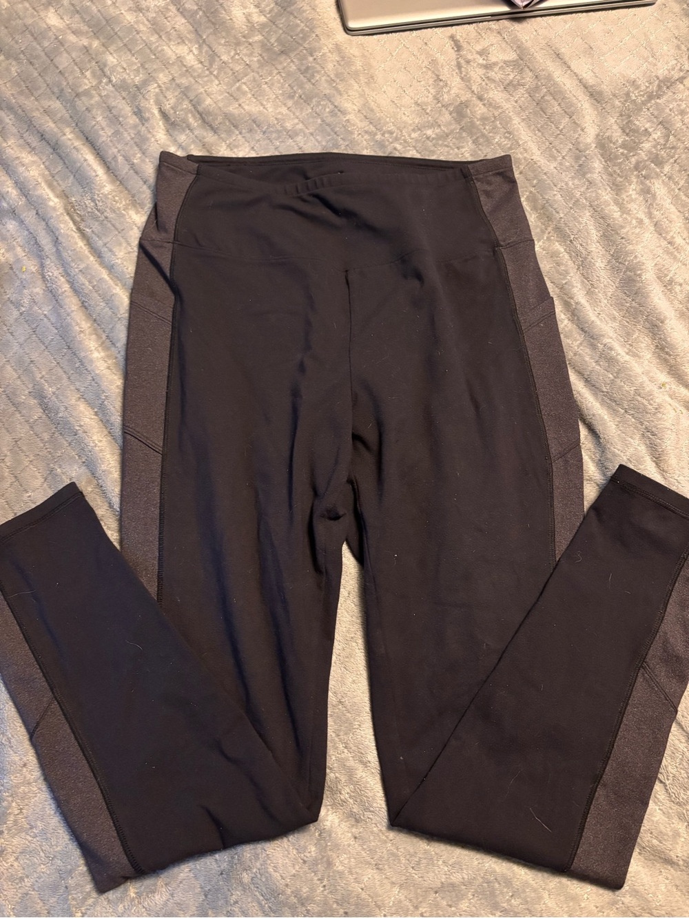 Talbots Black Leggings with Textured Side Pockets